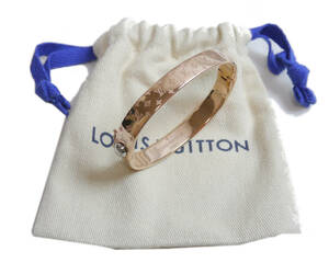  первоклассный товар Louis Vuitton браслет nano монограмма nano грамм кафф браслет розовое золото подлинный товар оценка завершено 