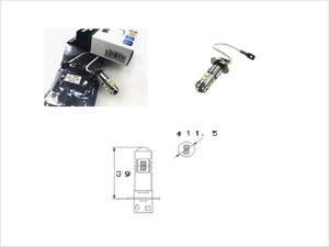 【保証付】H3LEDバルブ6500kホワイト *