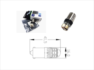 【保証付/Eマーク取得品】G18(BA15s)LEDバルブ6500kホワイト *