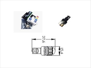 【保証付/Eマーク取得品】T16(W2.1×9.5d)LEDバルブ6500kホワイト *