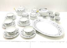 【S016】 ★中古・セット★Noritake ノリタケ 食器 まとめて カップ＆ソーサー ティーポット 大皿 フリーカップ SilverQueen_画像1