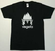 ベジータ風・VEGETA・シルエット・プリントTシャツ・黒・M_画像1