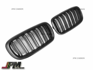 マットブラック 艶消黒 M Style BMW F15 X5 F16 X6 SUV 2014- フロントキドニーグリル