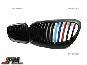 艶消黒XMカラー 2011-2013 BMW E92 E93 328i 335i フロントキドニーグリル 後期