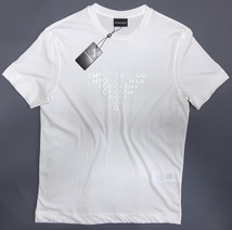 [新品] 『EMPORIO ARMANI』の中にイーグルロゴを型取った【メンズ・半袖Tシャツ】 ◆2021-22年秋冬モデル　サイズ：XL(52相当)　◆色：白_画像1