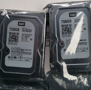 新品/未開封【２枚】Western Digital HDD WD7500AZEX 750GB(WD 3.5インチ)