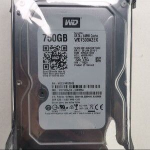 新品/未開封【1枚】Western Digital HDD WD7500AZEX 750GB(WD 3.5インチ)