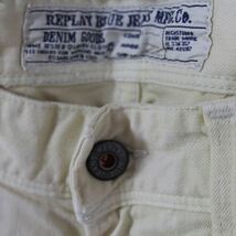 リプレイ REPLAY メンズカラーパンツ ジーンズ デニムパンツ SLIM イエロー 新品 REPLAY BLUE JEANS anbass slim jeans 31インチ_画像3