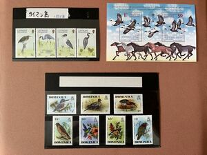 13 large amount stamp bird pull gully Ad Minica kai Man island set sale 