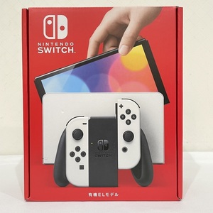 任天堂 Nintendo Switch ニンテンドースイッチ ホワイト 新型 有機ELモデル HEG-S-KAAAA 店舗印有 新品 未使用 N2205K263