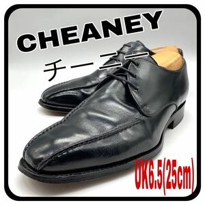 CHEANEY チーニー ドレスシューズ ビジネスシューズ レースアップ レザー 革 ブラック 黒 UK6.5 25cm 革靴 シューズ メンズ
