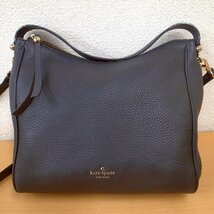 5088T 　kate spade NEW YORK ケイト・スペード　2WAY ショルダーバッグ　ブラック　レザー　ハンドバッグ_画像2