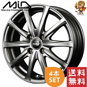 ホイール4本セット MID Euro SPEED V25 (MG0) 15インチ 5.5J PCD:100/4H インセット:50 ユーロスピード V25