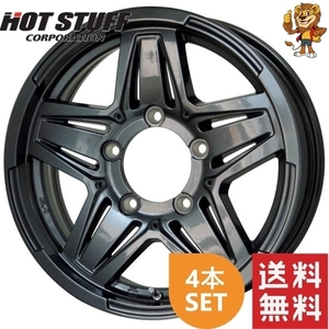 ホイール4本セット HOT STUFF MAD CROSS JB-01 (GM) 16インチ 6.0J PCD139.7/5H インセット：0 マッドクロス JB-01