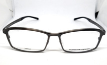 PORSCHE DESIGN 正規品 眼鏡フレーム メガネ P8722-B 56□ マットシルバー ブラッシュド チタン 軽量 日本製 メンズ スクエア_画像2