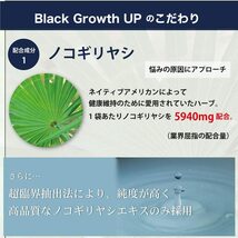 【ノコギリヤシとケラチンを業界最大級に配合】 Black Growth UP のこぎりやしサプリ 厳選21種の成分配合 90粒 1_画像5