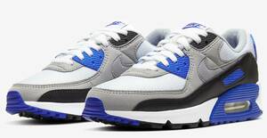 23.5cm*NIKE W AIR MAX 90 Nike wi мужской air max 90 CD0490-100 спортивные туфли белый синий пепел 30 годовщина 90 годы переиздание оригинал 