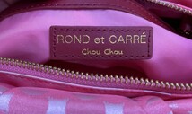 ■M□ROND et CARRE ロンエキャレ トート ショルダー バッグ ジャガード ピンク 新品タグ付□T-21082124■_画像7