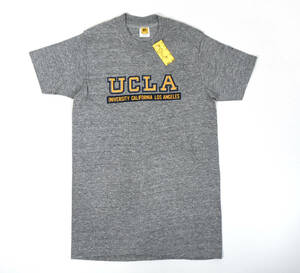 USA製 DEAD STOCK 1970-80s Velva Sheen UCLA S/S Tee S Gray ヴィンテージ 半袖Tシャツ ベルバシーン ユーシーエルエー カレッジ