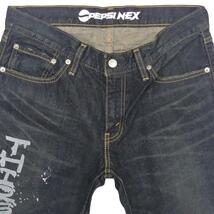 即決★リーバイス 507★未使用 W32 ブーツカット ジーンズ Levis PEPSI NEX ペプシ AIモデル コラボ メンズ デニム デッドストック_画像4