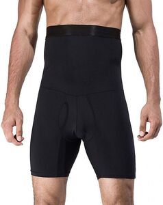 メンズ コンプレッションウェア タイツ 加圧スパッツメンズ 開きタイプ ダイエット インナー エクサパンツ ブラック Mサイズ Q1368