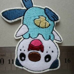 【2枚セット】ポケットモンスター『ミジュマル』ポケモン ワッペン/反射ニンテンドーNintendoアニメ刺繍アップリケ任天堂アニメ S47の画像10