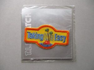 80s サンリオ『T.L.E』パッチ/車ヤシの木Taking Life Easyファンシー刺繍ワッペン当時物アップリケ昭和レトロ グッズSANRIO S50