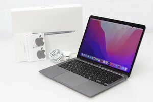 極美品｜Apple MacBook Air A2337 13.3インチ スペースグレイ M1チップ メモリ16GB SSD256GB πA183-2G8