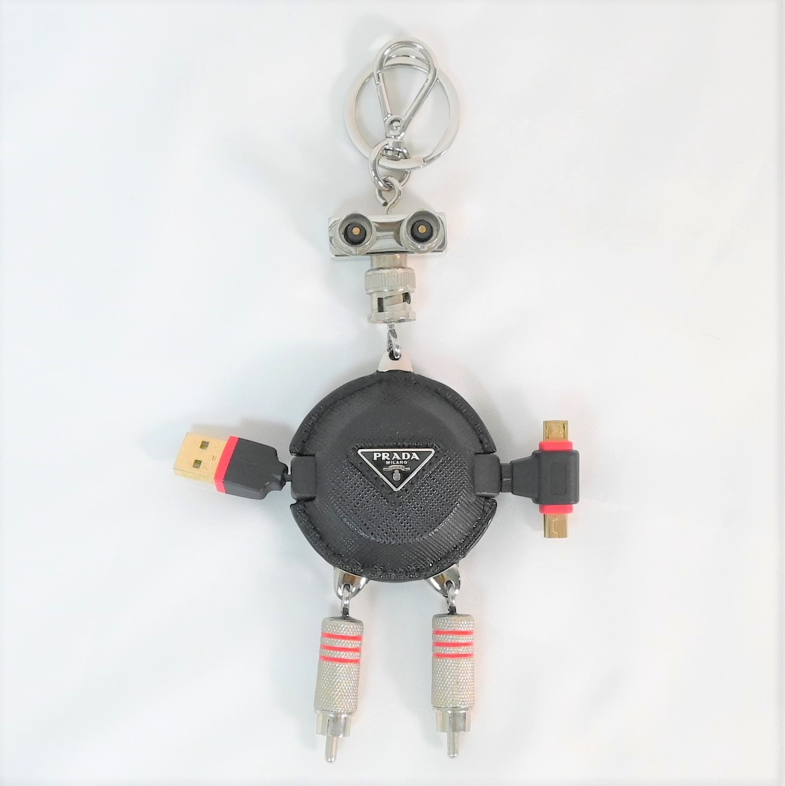 希少品【正規品】PRADA プラダ キーホルダーシープファー ロボット