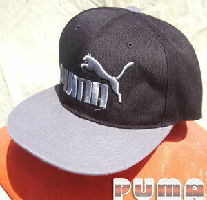 即決■PUMA■黒とグレーが仲良く一緒にピクニックcap■■古着