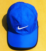 即決■NIKE■ブルーとクロのホトトギスcap■古着_画像3