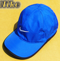 即決■NIKE■ブルーとクロのホトトギスcap■古着_画像1