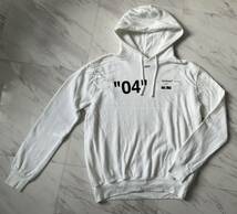 超 美品 名作 希少 国内正規品 OFF WHITE 18AW 04 MONALISA モナリザ アート スウェット パーカー XL ホワイト VIRGIL ABLOH オフホワイト_画像3