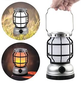 大人気!!★ランタン★LED★2色発光★キャンプ★釣り★BBQ★シルバー★バカ売れ