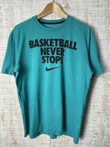 ☆US古着 NIKE ナイキ DRI-FIT ドライ 速乾 スポーツTシャツ プリント【M】コットンポリ　　　　　◆3412◆_画像2