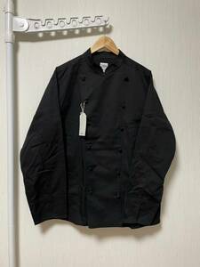 未使用☆[BEDWIN] 21SS 定価24,200 L/S CHEF SHIRTS JON シェフシャツ コックジャケット 5 ブラック ベドウィン