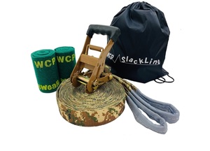 Yoshiyoshi Sanpo Slackline Camouflage 15M Set Tree Wear New Releas