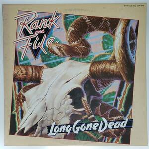 良盤屋 P-3218◆LP◆Country Rock,　 ランク＆ファイル 　Rank And File ／ Long Gone Dead　プロモ盤 送料480