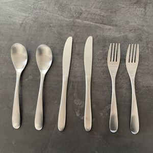 ツバメカトラリー 6本セット フォーク大&ナイフ&スプーン大 新品未使用
