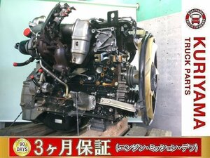  いすゞ4t エンジン H18年 ADG-フォワード　4HK1/190馬力/43万km　●1161613●