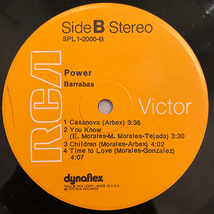 ■1973年 US盤 BARRABAS / POWER 12”LP オリジナル SPL1-2000 RCA Victor_画像4