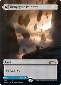 え土Foil 連門の小道 1枚（4枚在庫x 英 良品 SLU）/Hengegate Pathway（MTG /Secret Lair: Ultimate Edition 2/霧門の小道/Mistgate Pathwa