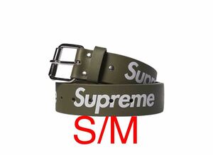オリーブ S/M 即決 国内正規新品 Supreme 22SS Repeat Leather Belt Olive シュプリーム レザー ベルト