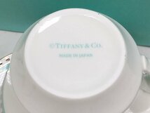 数回使用！【TIFFANY&CO.】ティファニー プラチナブルーバンド ペア カップ&ソーサー 箱付き 3634 1955_画像7