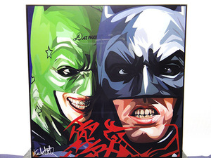 Art hand Auction [Новый № 97] Поп-арт-панель Бэтмен Джокер Бэтмен Фильм, произведение искусства, Рисование, Портреты