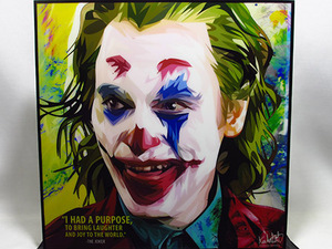 Art hand Auction 【新品 No 469】ポップアートパネル THE JOKER, 美術品, 絵画, 人物画