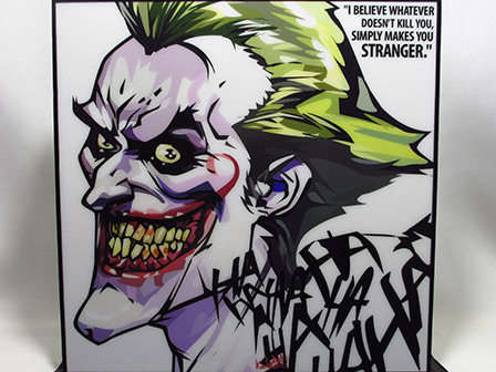 [Nouveau n°594] Panel Pop Art JOKER American Comics, Ouvrages d'art, Peinture, Portraits