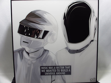 [Новый № 514] Поп-арт-панель Daft Punk, произведение искусства, Рисование, Портреты
