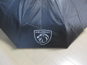 * new Logo & Mark *PEUGEOT Peugeot folding umbrella * light weight type * black * new goods * unused goods * outside fixed form postage 510 jpy *
