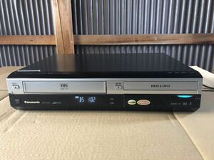 Panasonic HDD搭載VHS 一体型ハイビジョンDVDレコーダー DMR-XW200V 2007年製 動作未確認 ジャンク